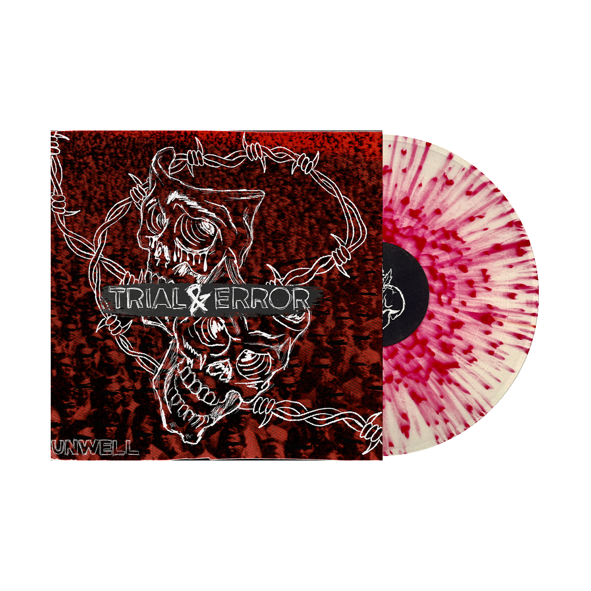 Trial & Error Vinyl (Milky Clear w/ Red Splatter)